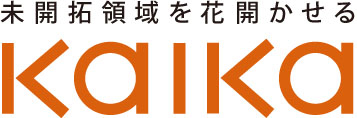 KAIKAのロゴマーク：未開拓領域を花開かせるKAIKA