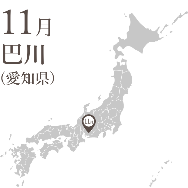 １１月：巴川（愛知県）
