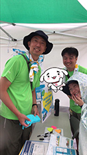 ブースではARで写真撮影も(With白河市公認キャラクター「しらかわん」)