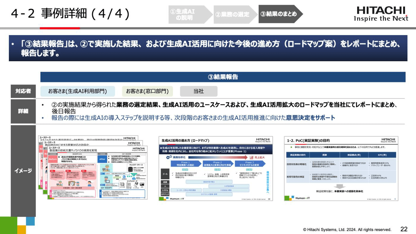 講演資料より：事例詳細 ～結果報告～