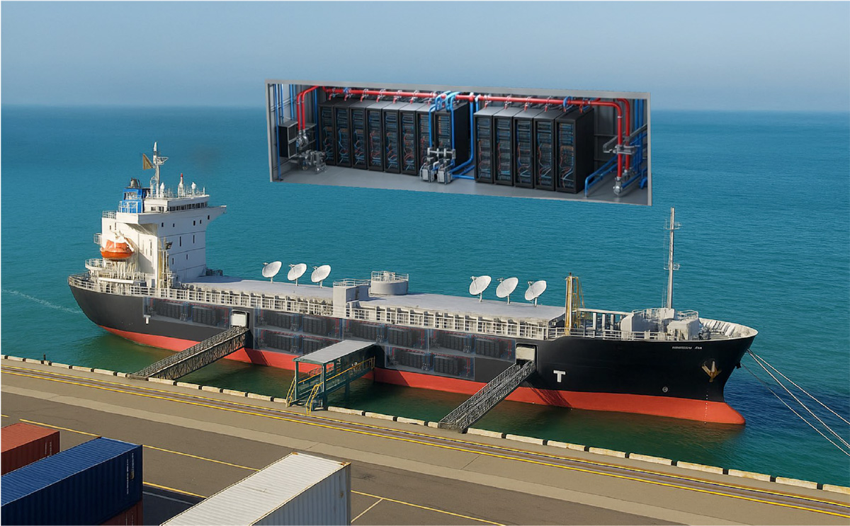 CG rendering of an FDC converted from a used ship