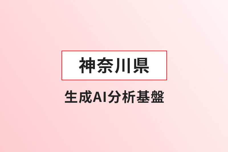 神奈川県 生成AI分析基盤