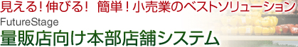 見える！伸びる！簡単！小売業のベストソリューション FutureStage 量販店向け本部店舗システム