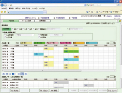 予定実績登録画面