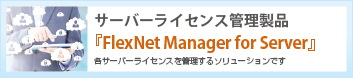 サーバーライセンス管理製品「FlexNet Manager for Server」
