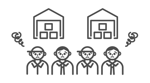 業務効率化が進まず、要員配置の最適化ができていない。