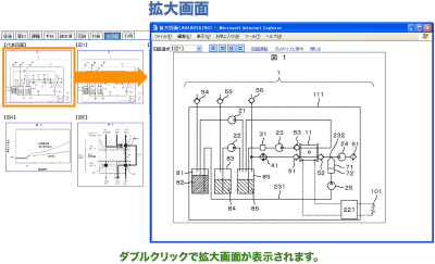 サムネイルをダブルクリックすると拡大画面が表示されます。