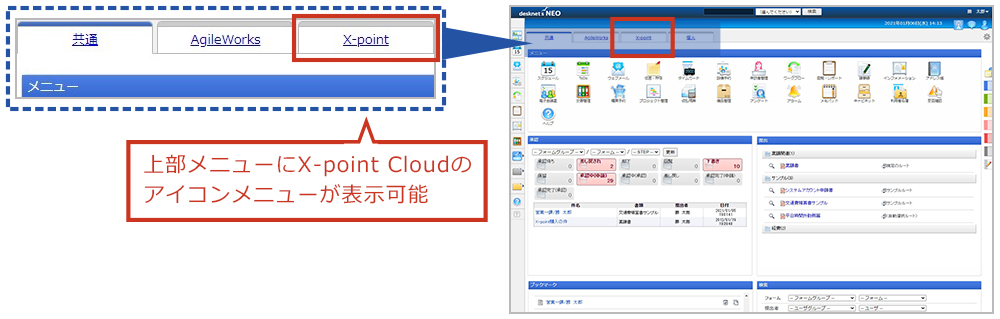 desknet’s NEOとX-point Cloudの連携その2