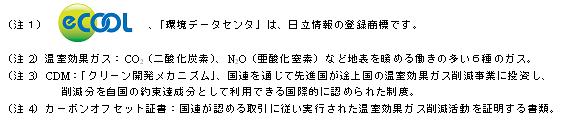 eCOOL、「環境データセンタ」は、日立情報の登録商標です。