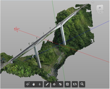 図：3次元モデル化された「アガスアガス橋」