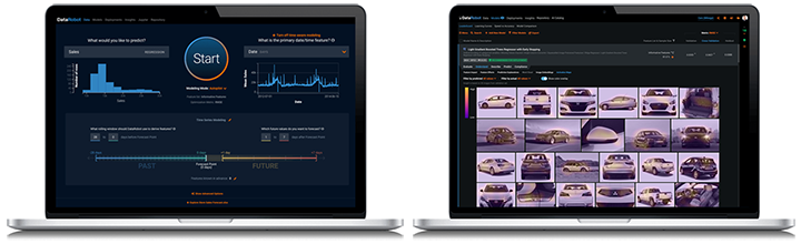 「DataRobot」の画面例