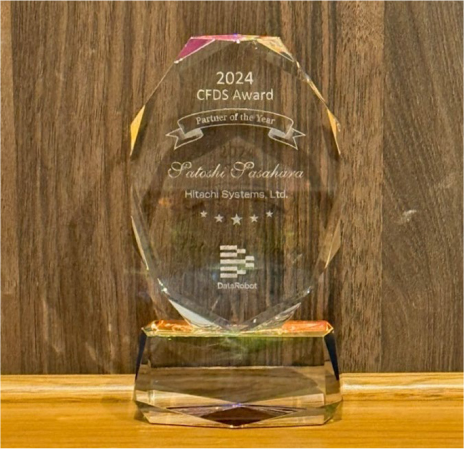 「Partner of the year 2024」のトロフィー