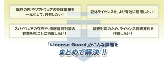 License Guardがまとめて解決！！